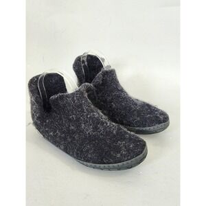 Glerups Model G Wool Boots Women EU 38 US 7.5 Charcoal Felted Rubber Sole SlipOn